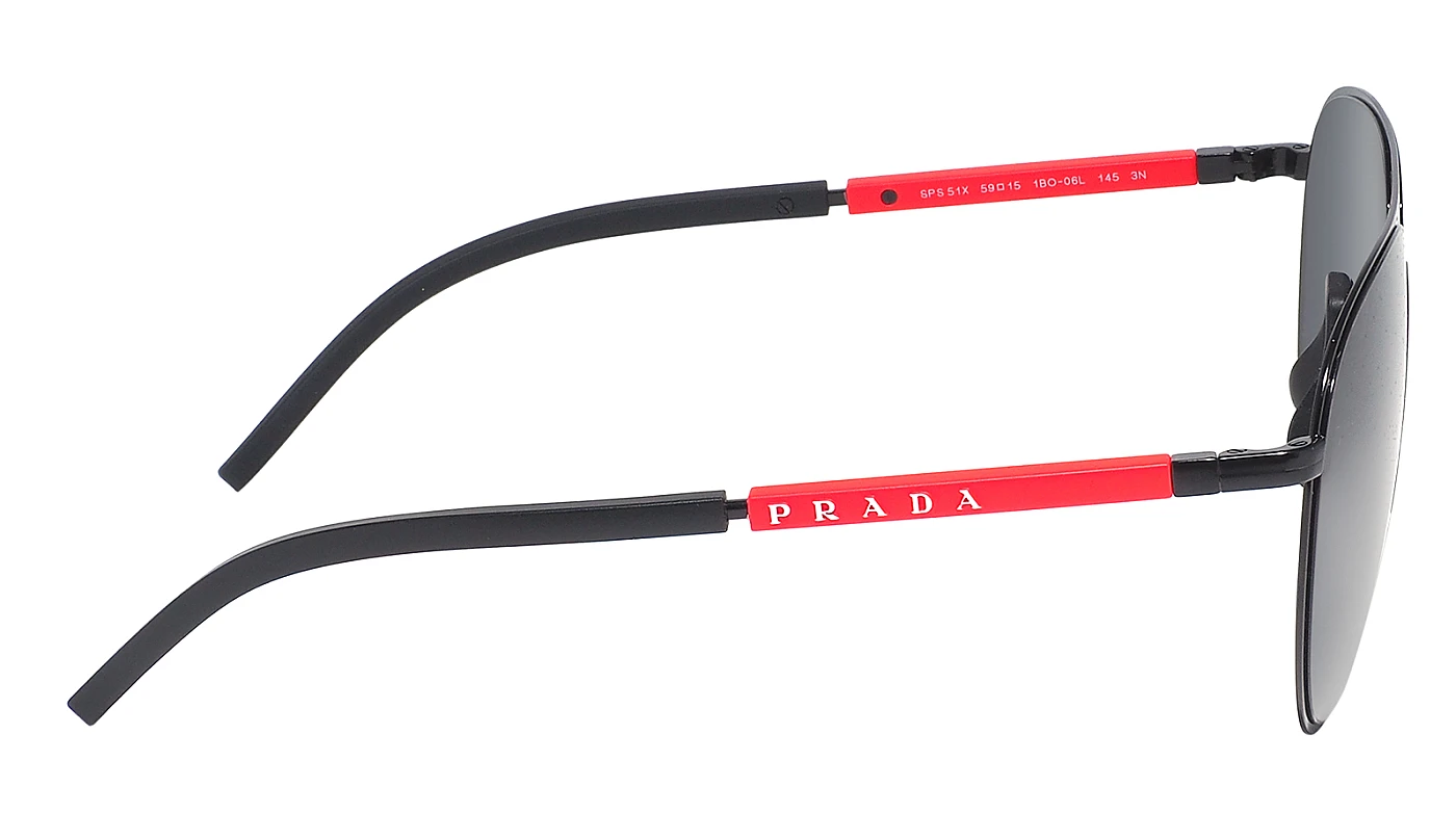 Солнцезащитные очки Prada Linea Rossa 51XS 1BO06L (мужские) фото 3