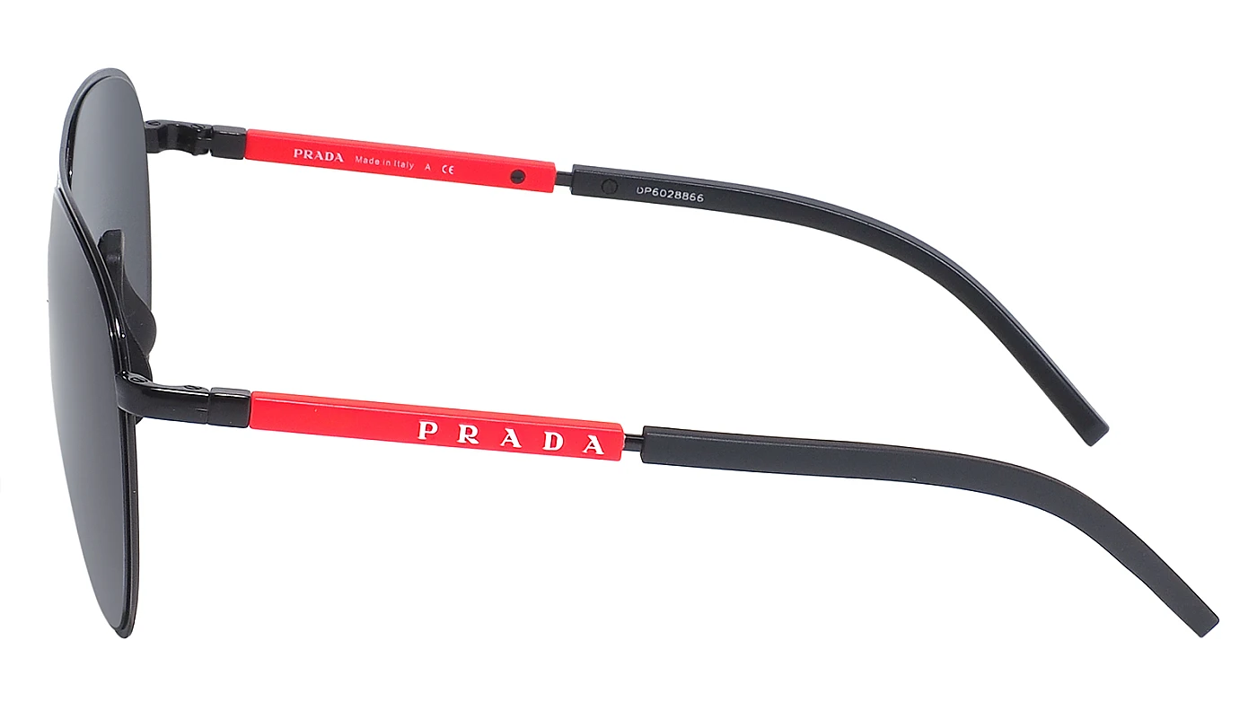 Солнцезащитные очки Prada Linea Rossa 51XS 1BO06L (мужские) фото 4