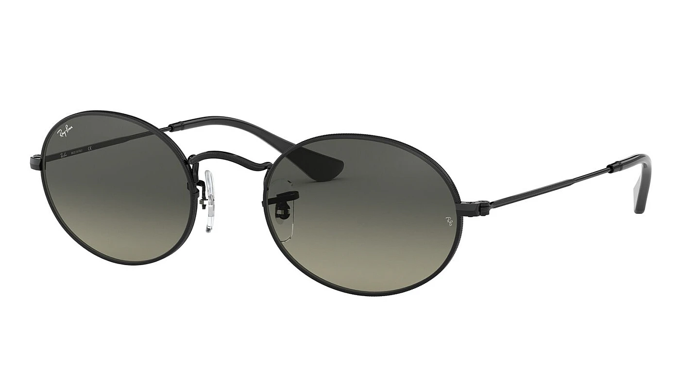 Мужские солнцезащитные очки Ray-Ban Oval Flat Lenses RB 3547N 002/71 фото 1