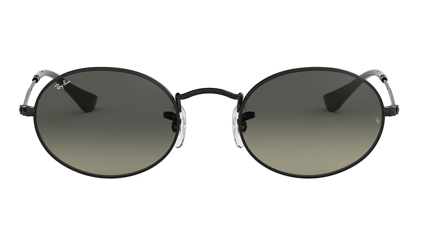 Мужские солнцезащитные очки Ray-Ban Oval Flat Lenses RB 3547N 002/71 фото 2