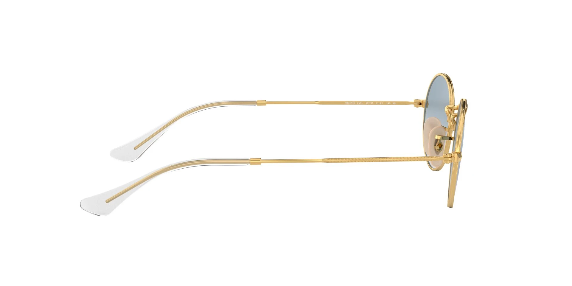 Мужские солнцезащитные очки Ray-Ban Oval Flat Lenses RB 3547N 001/3F оригинальный размер фото 3