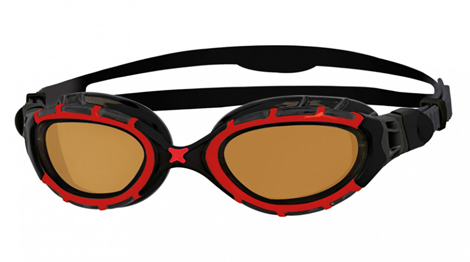 Унисекс спортивные очки Очки для плавания ZOGGS Predator Flex Polarized Ultra, Copper/Red оригинальный размер фото 1