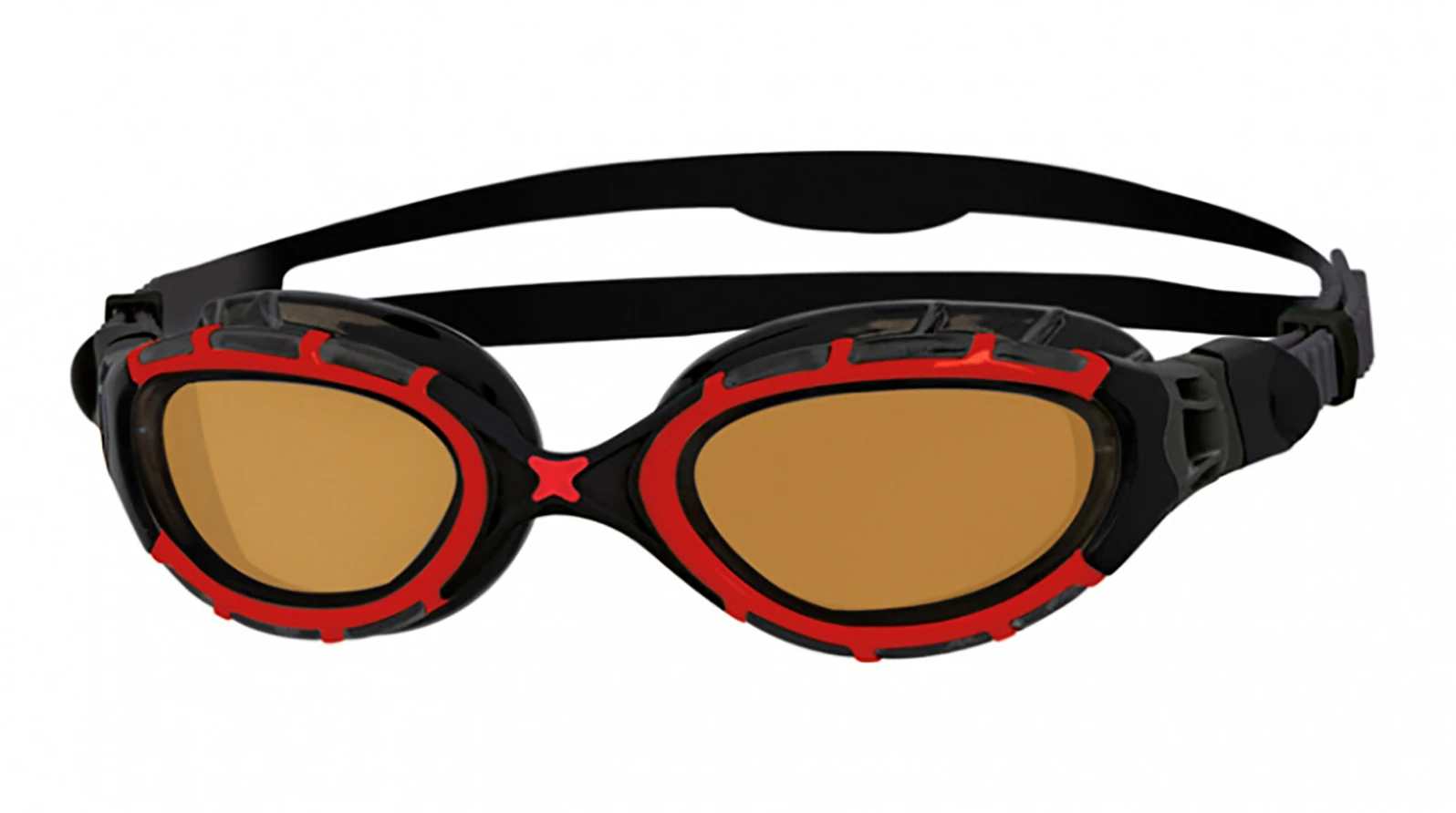 Унисекс спортивные очки ZOGGS Очки для плавания Predator Polarized (черный/красный) Regular оригинальный размер фото 1