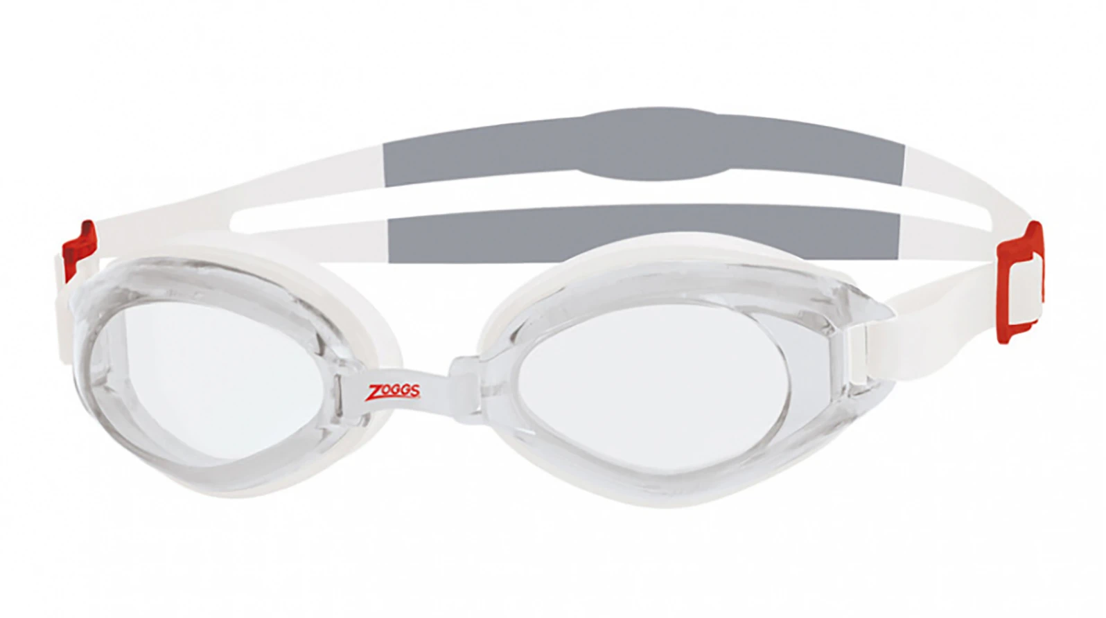 Унисекс спортивные очки ZOGGS Endura, Clear/Red оригинальный размер фото 1