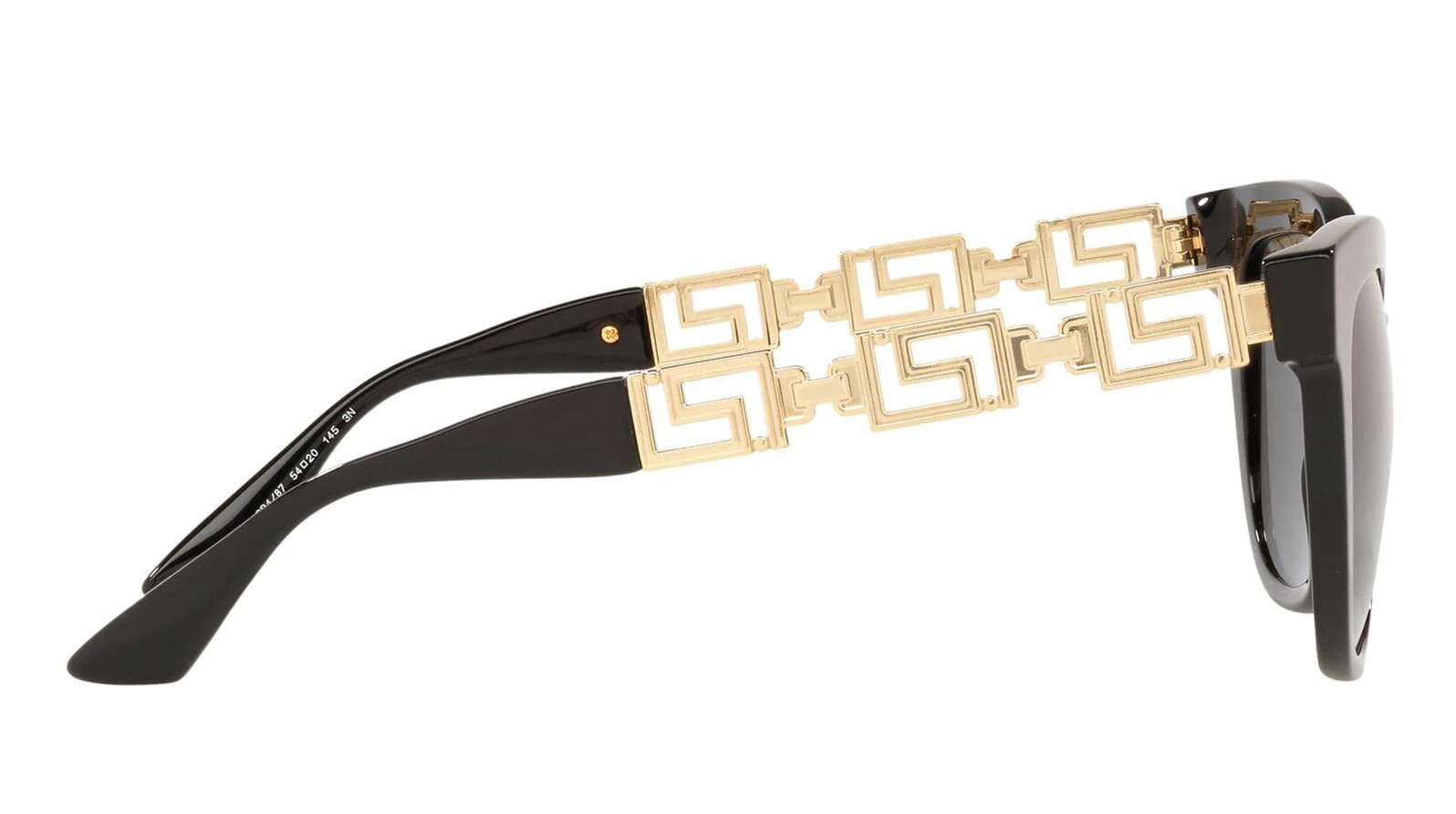 Чёрные солнцезащитные очки Versace 4394 GB1/87 женские оригинальный размер фото 3