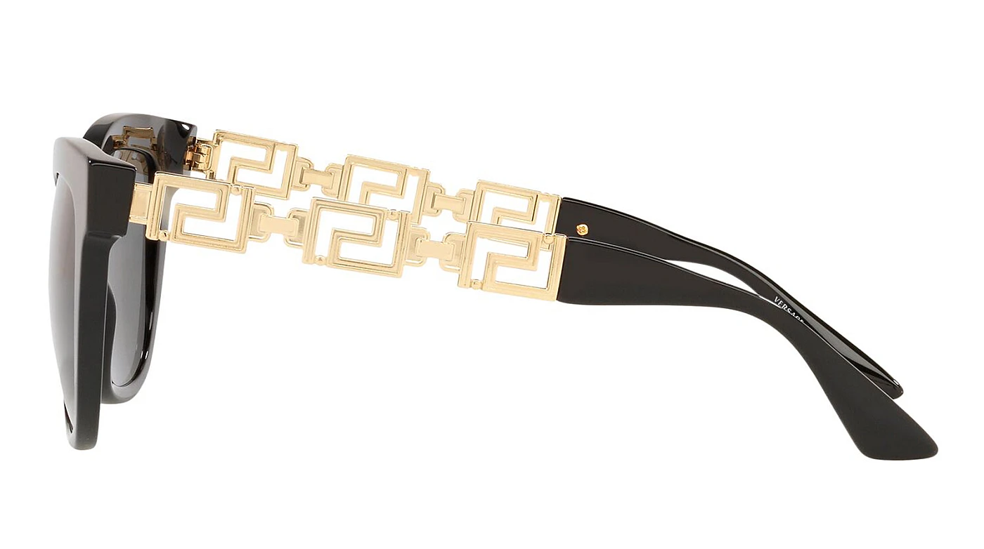 Чёрные солнцезащитные очки Versace 4394 GB1/87 женские фото 4