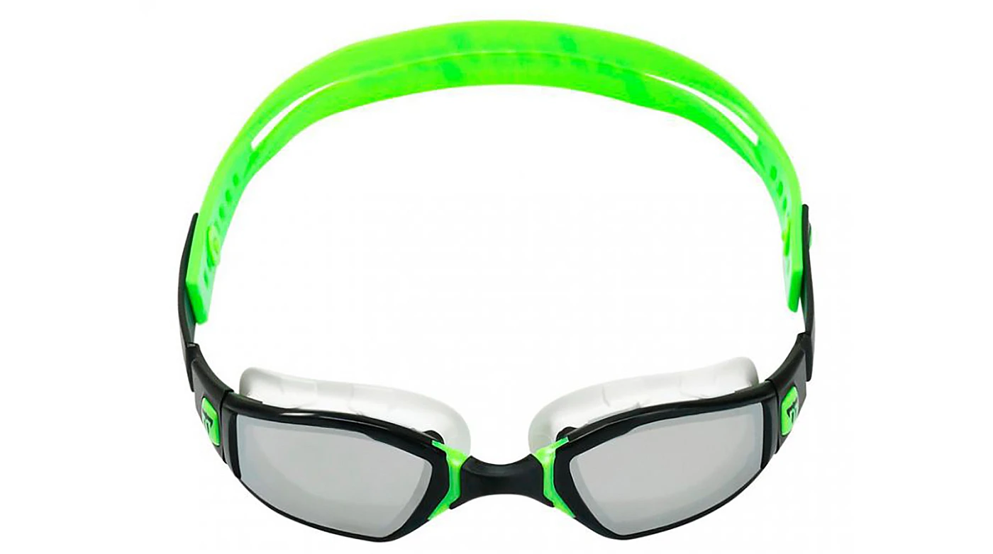 Унисекс спортивные очки Очки для плавания Aqua Sphera Ninja mirror (черный/лайм) фото 2