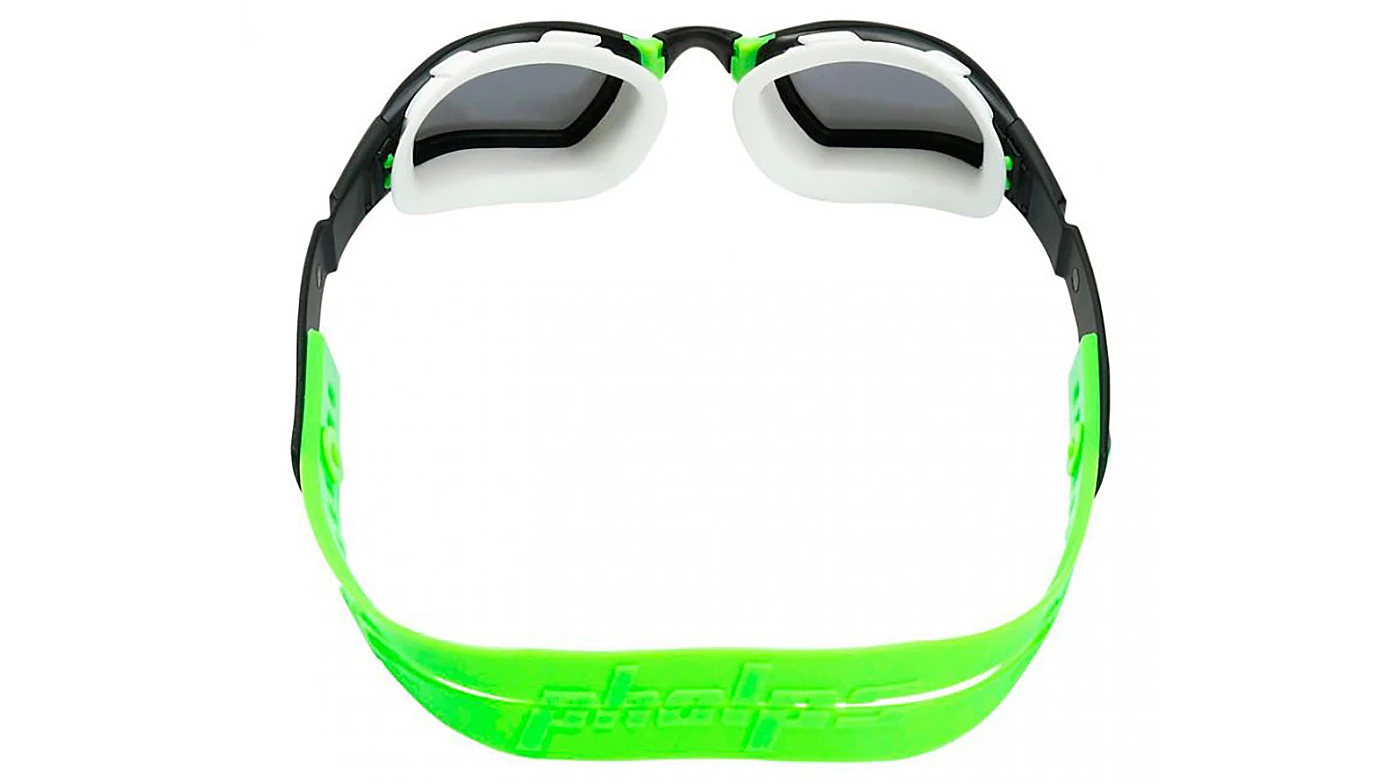 Унисекс спортивные очки Очки для плавания Aqua Sphera Ninja mirror (черный/лайм) фото 4