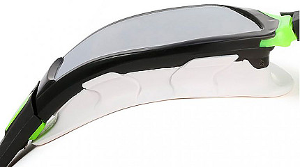Очки для плавания Aqua Sphera Ninja mirror (черный/лайм)