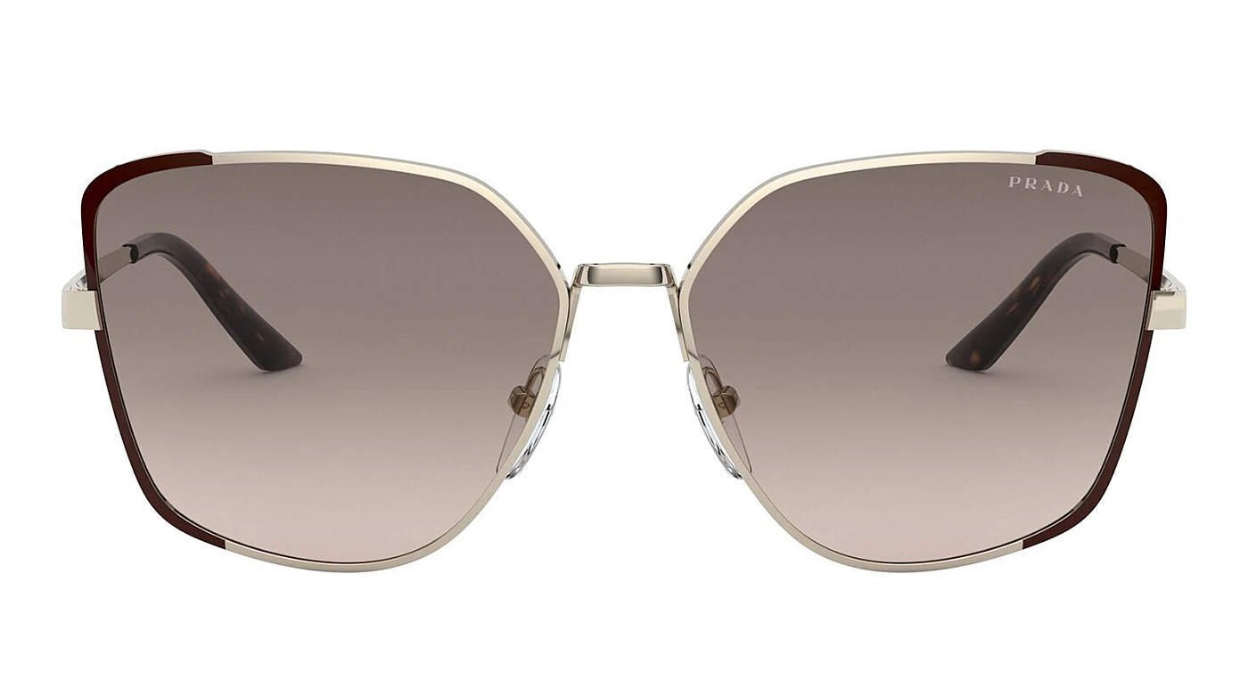 Металлические солнцезащитные очки Prada 60XS KOF3D0 для женщин фото 2