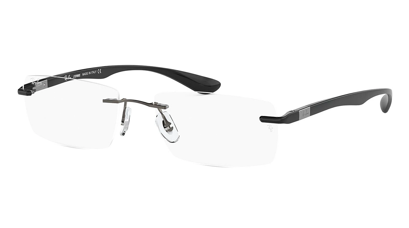 Итальянская мужская оправа для очков Ray-Ban 8724 1000 фото 1