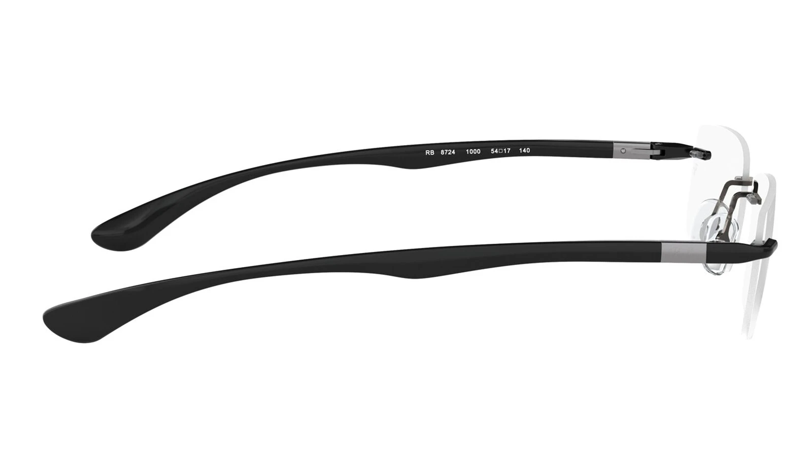Итальянская мужская оправа для очков Ray-Ban 8724 1000 оригинальный размер фото 3