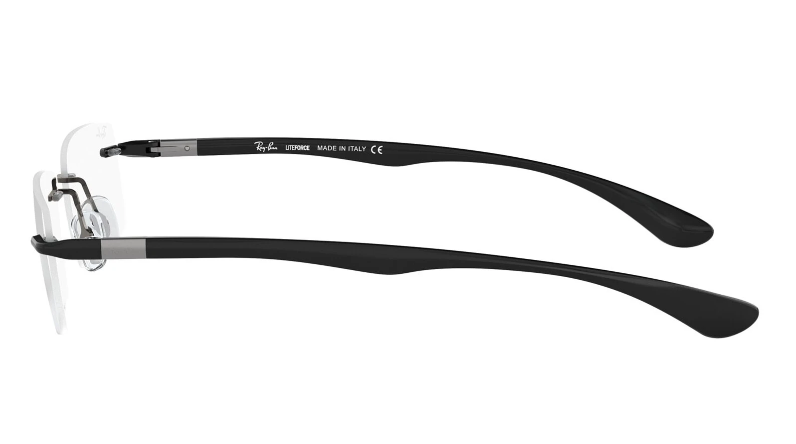 Итальянская мужская оправа для очков Ray-Ban 8724 1000 оригинальный размер фото 4