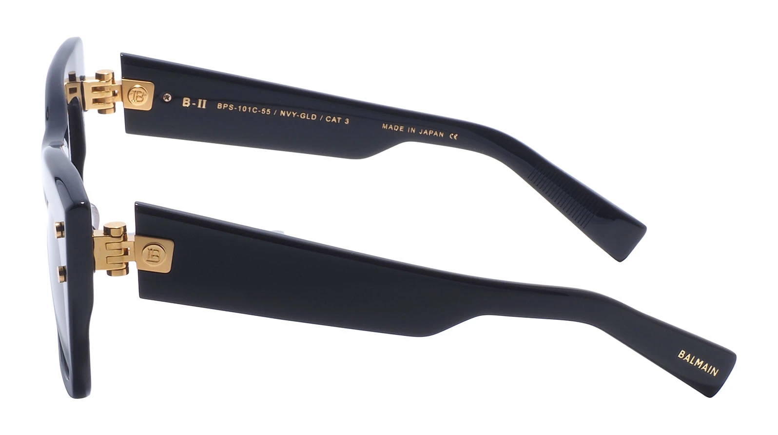 Солнцезащитные очки Balmain B-II BPS-101C-55 NVY-GLD оригинальный размер фото 4