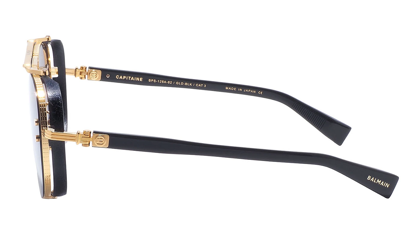 Женские солнцезащитные очки Balmain Capitaine BPS-125A-62 GLD-BLK фото 4