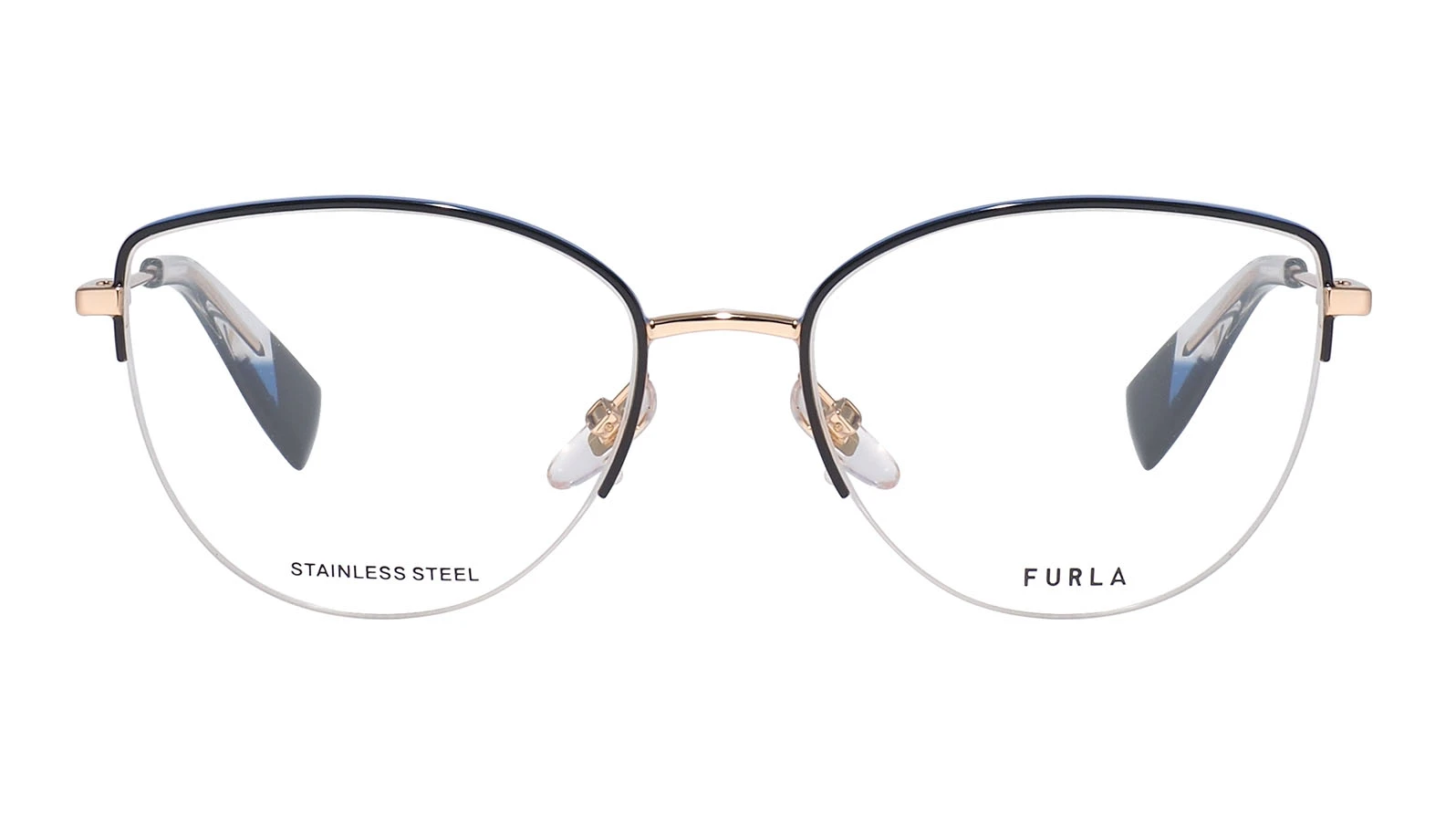 Полуободковая металлическая оправа Furla 448 A93 оригинальный размер фото 2