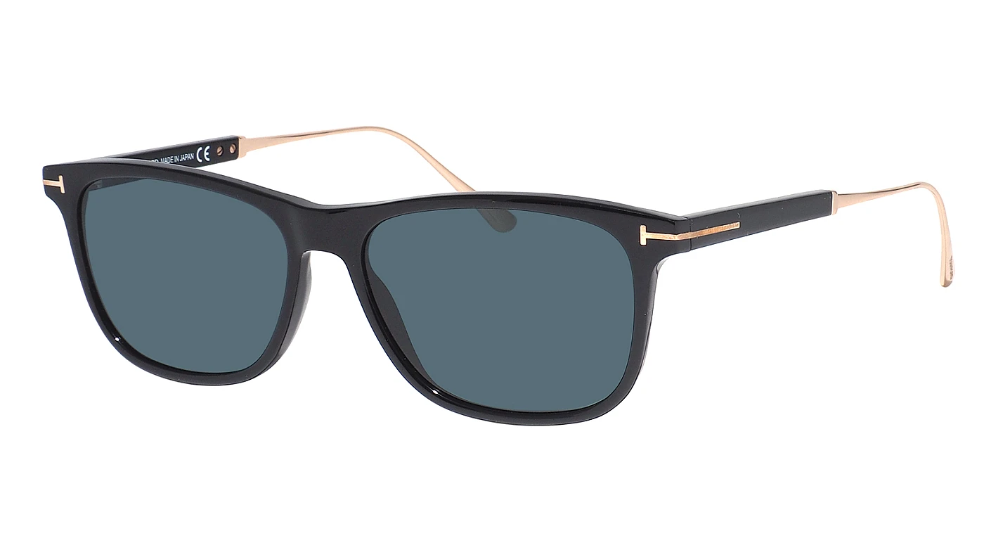 Итальянские пластиковые очки Tom Ford CALEB 813 01V фото 1