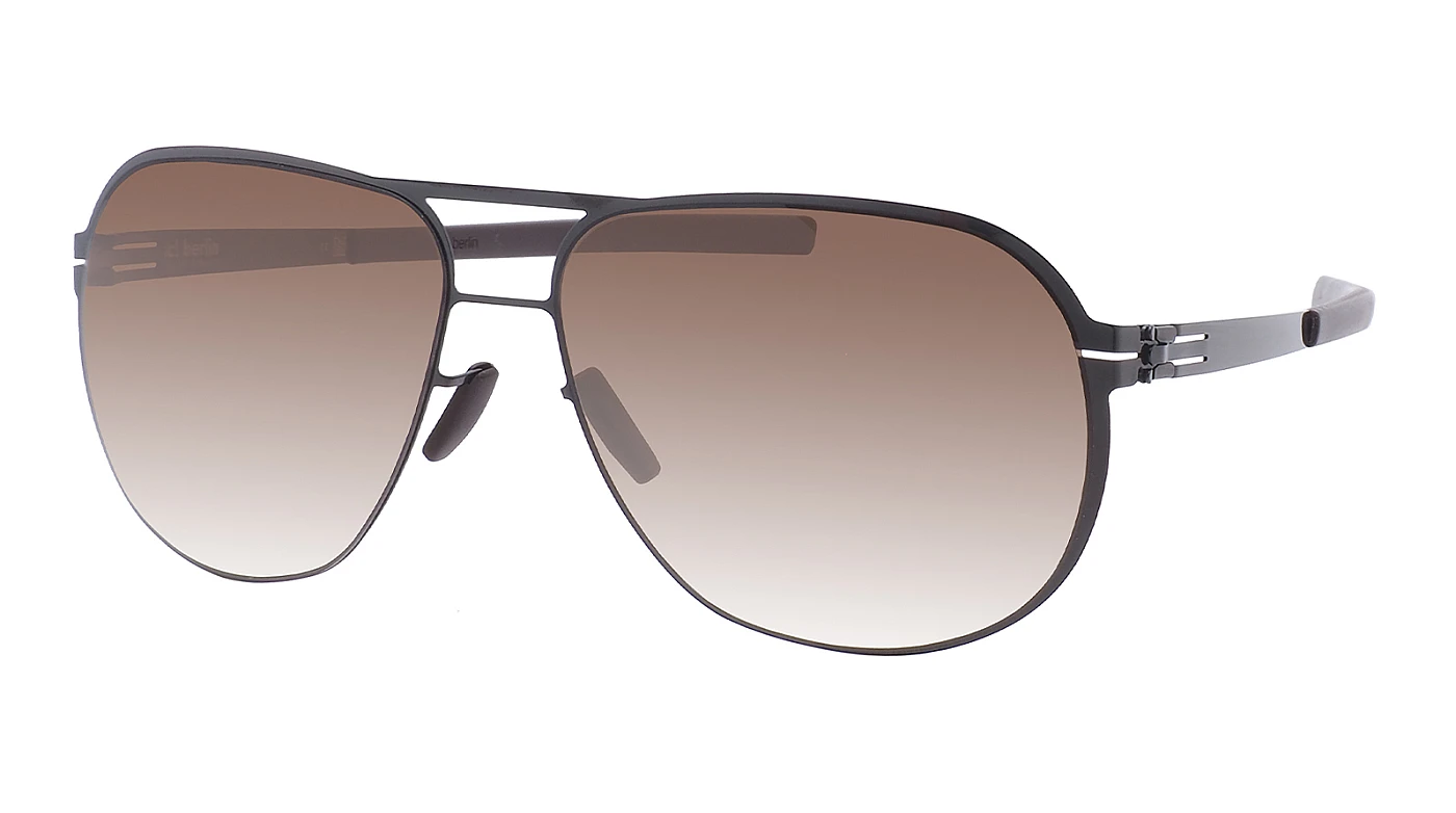 Мужские солнцезащитные очки Ic! Berlin Guenther n 0077 Gun Metal Brown Sand Nylon фото 1