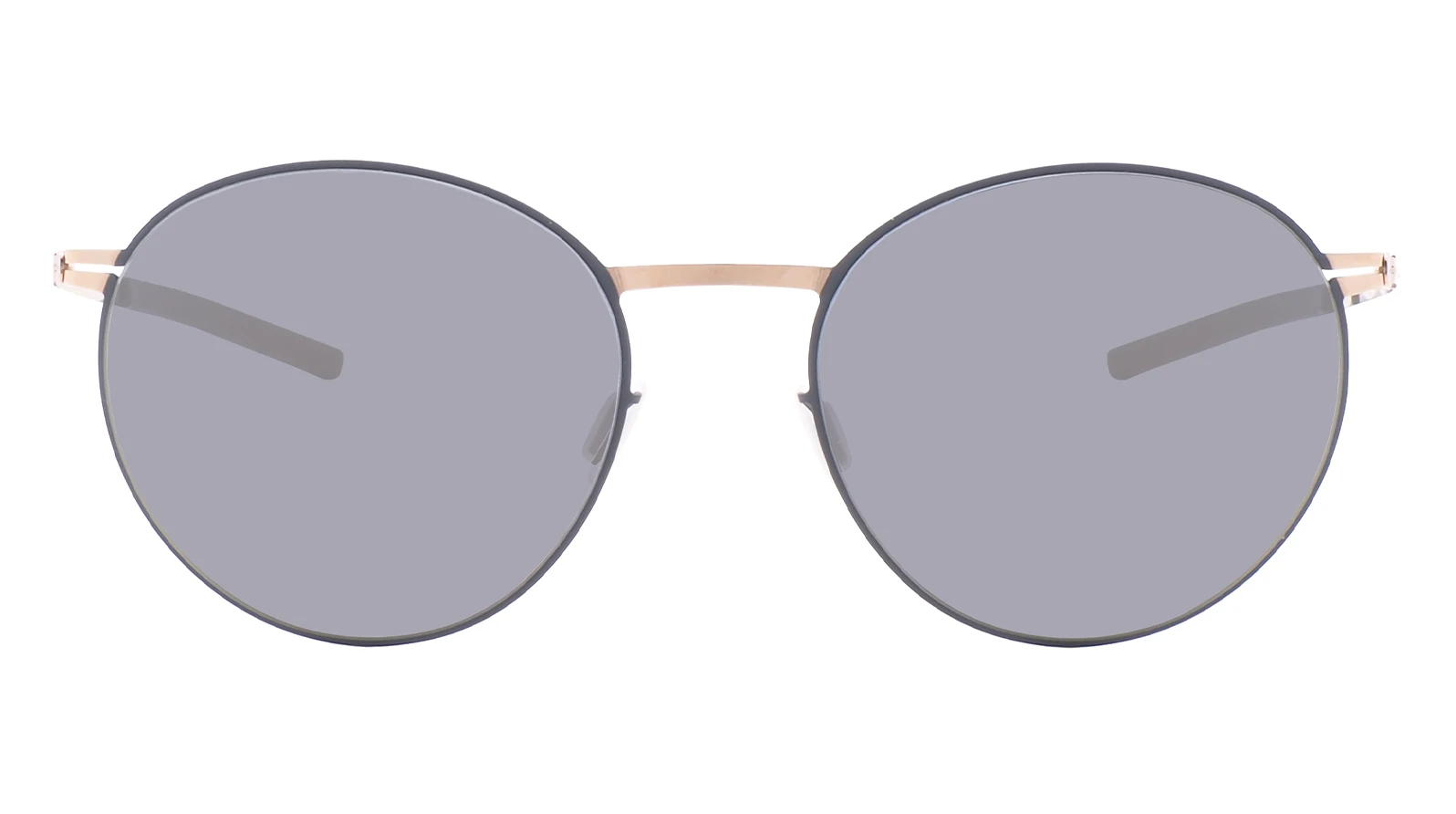 Солнцезащитные очки Ic! Berlin Pampeo Bouldergold Circle Rose-Gold Warm Grey Quicksilver оригинальный размер фото 2