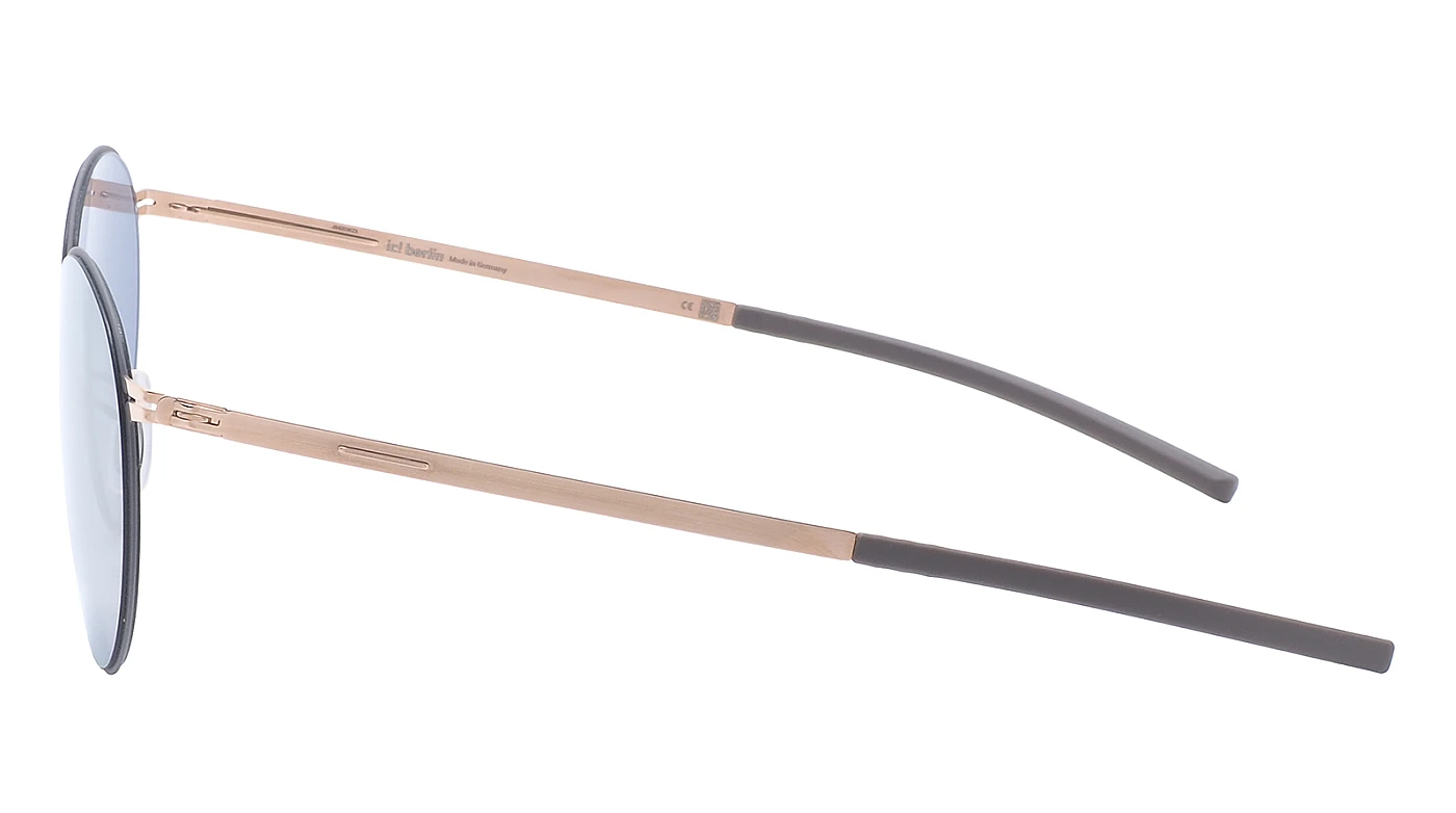 Солнцезащитные очки Ic! Berlin Pampeo Bouldergold Circle Rose-Gold Warm Grey Quicksilver фото 4