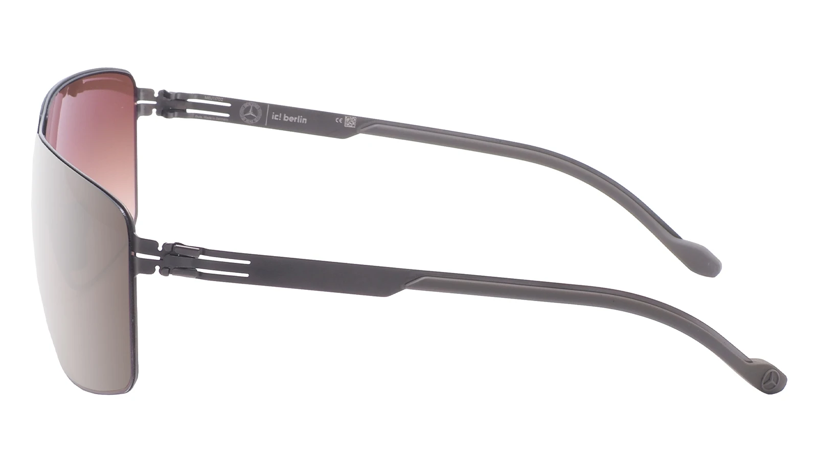 Мужские солнцезащитные очки Ic! Berlin MB 01 Graphite Flint Grey оригинальный размер фото 4