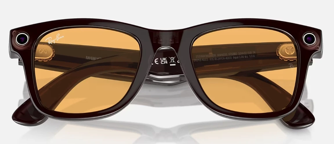 Очки Ray-Ban Meta Wayfarer 4006 6753/85 оригинальный размер фото 4