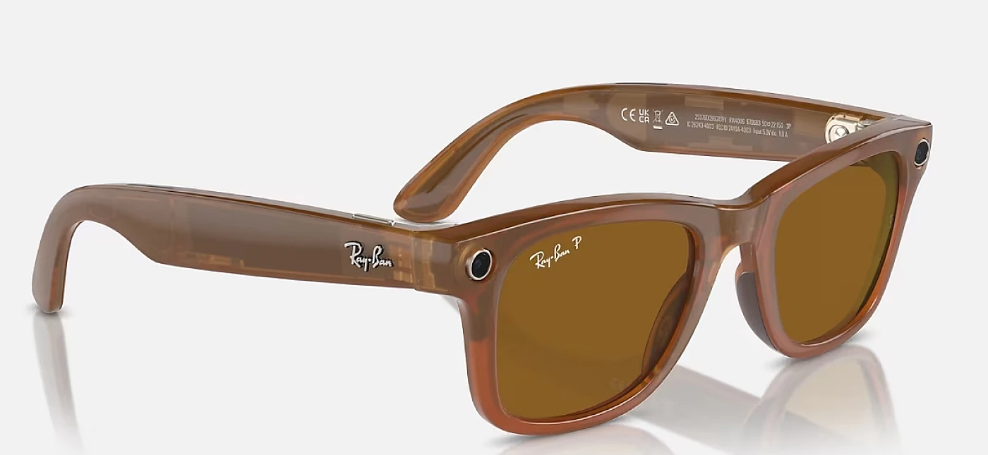 Мужские солнцезащитные очки Ray-Ban Meta Wayfarer 4006 6706/83 фото 3