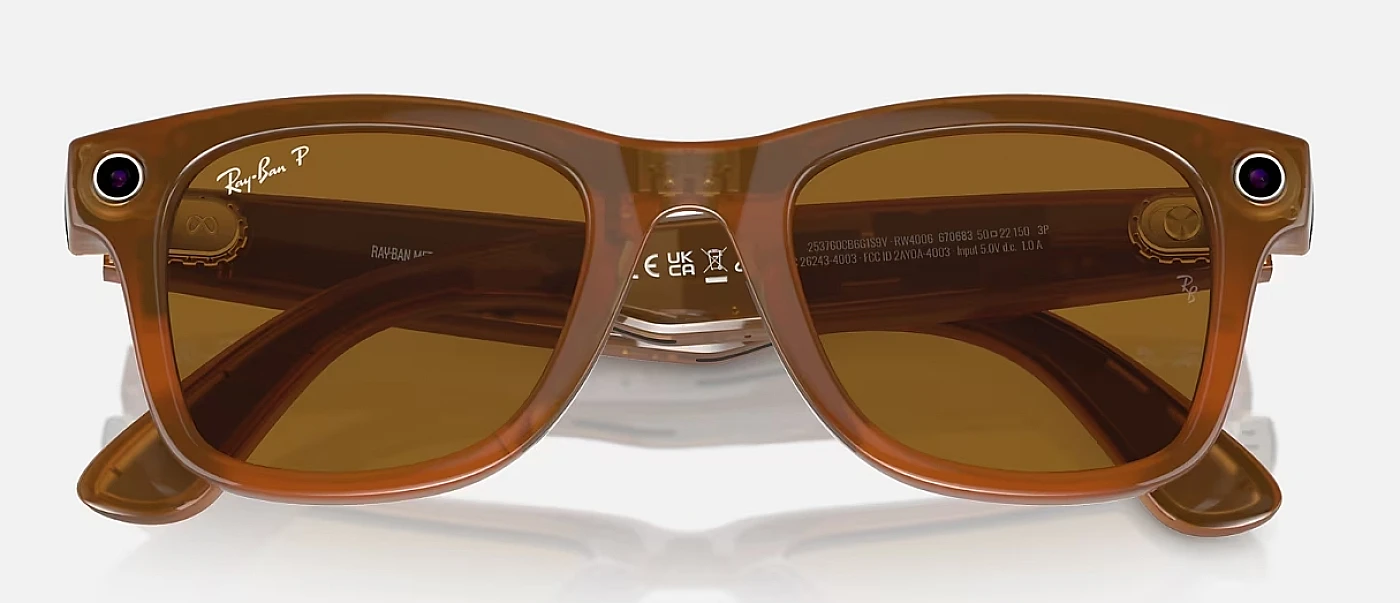 Мужские солнцезащитные очки Ray-Ban Meta Wayfarer 4006 6706/83 фото 4