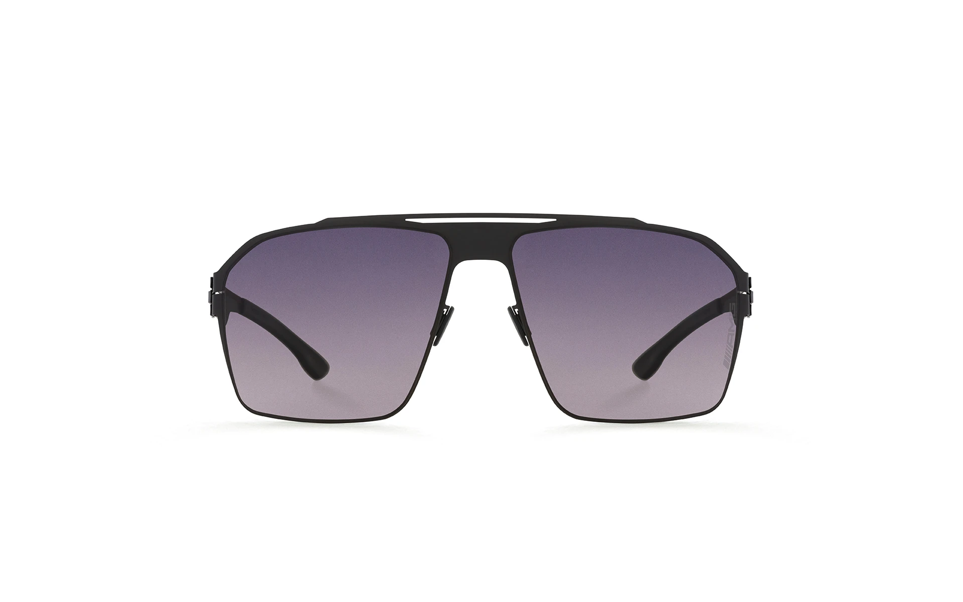 Солнцезащитные очки Ic! Berlin IB-AMG 02 :Black :Red Pop-Black :Black to Grey Polarized :Donnerstag оригинальный размер фото 2