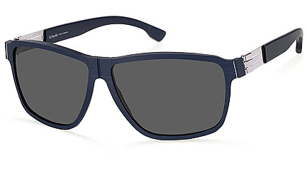 Ic! Berlin IB-Alpha :True-Blue-Rough :Chrome :True Blue Matt :Grey Polarized :Mittwoch Long