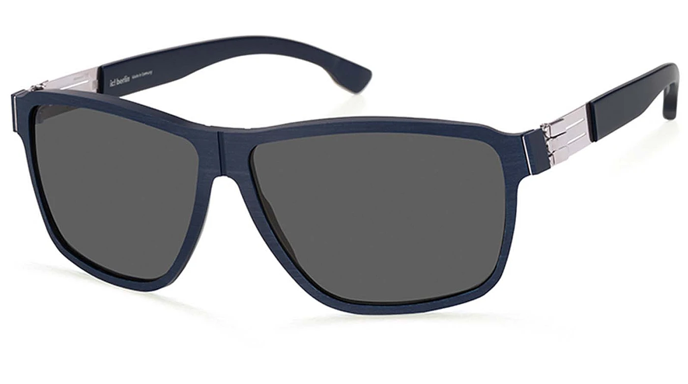 Солнцезащитные очки Ic! Berlin IB-Alpha :True-Blue-Rough :Chrome :True Blue Matt :Grey Polarized :Mittwoch Long фото 1