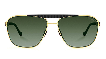 Ic! Berlin IB-AMG 01 Lamelle :Raceline-Gold :Rosé-Gold :Black :Green Polarized :Rubber