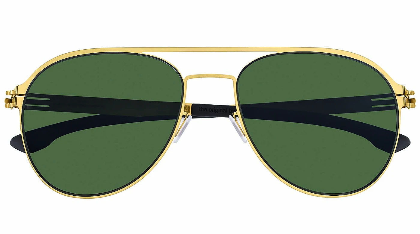 Мужские очки Ic! Berlin IB-Attila L. :Matt-Gold :Warm Grey :Green Polarized :Donnerstag фото 2