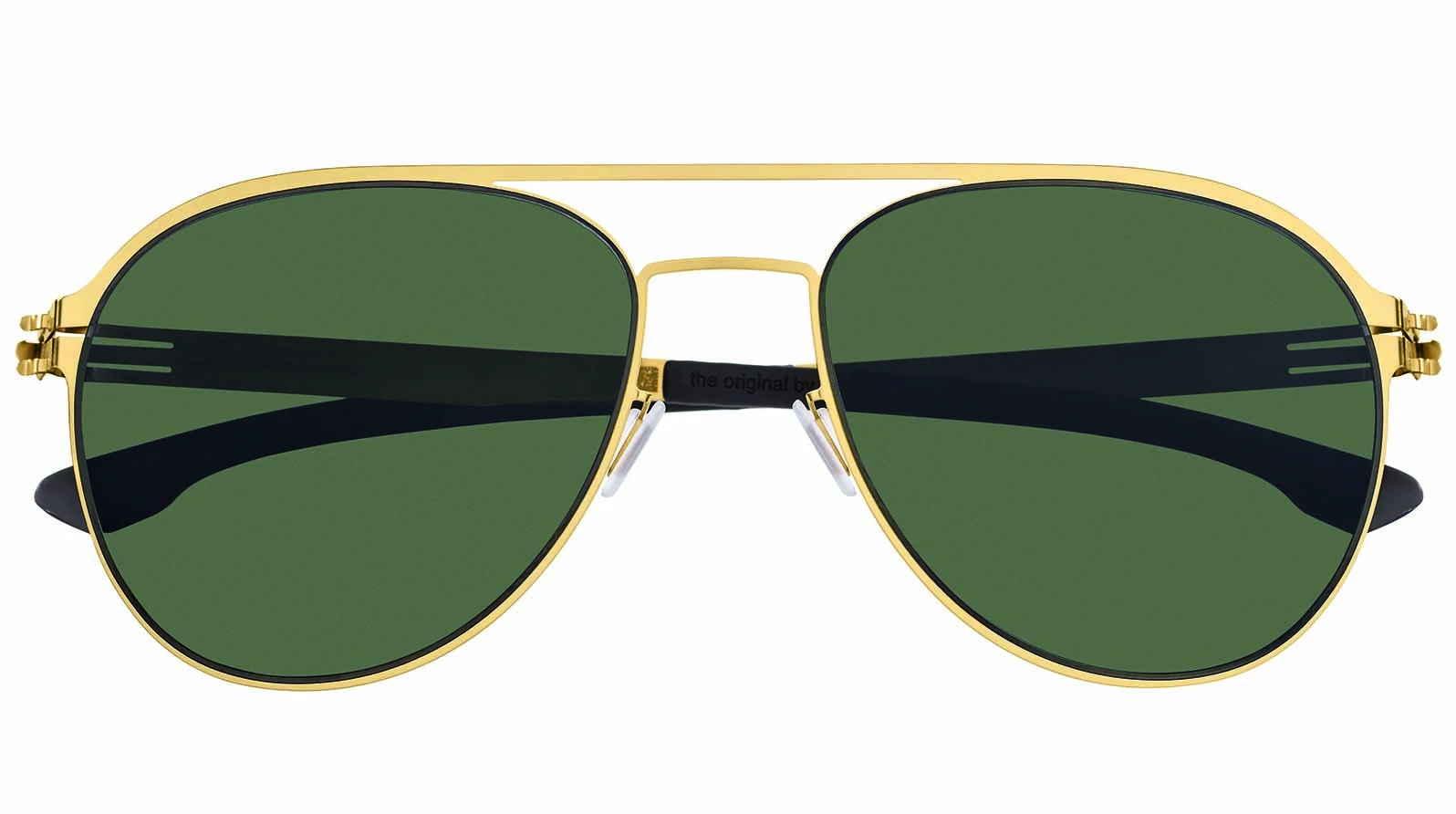 Мужские очки Ic! Berlin IB-Attila L. :Matt-Gold :Warm Grey :Green Polarized :Donnerstag оригинальный размер фото 2