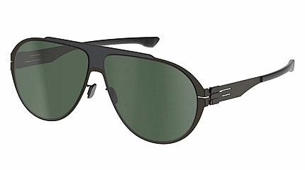 Ic! Berlin IB-Carson :Gun-Metal :Black :Green Polarized :Donnerstag