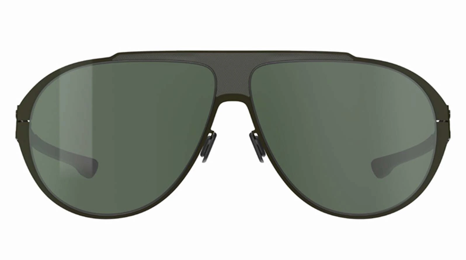 Мужские солнцезащитные очки Ic! Berlin IB-Carson :Gun-Metal :Black :Green Polarized :Donnerstag оригинальный размер фото 2
