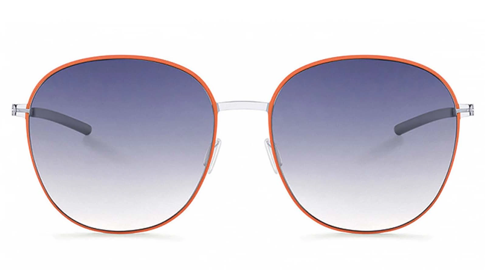 Женские очки Ic! Berlin IB-Coho :Peach Silver Circle :Fashion-Silver :Light Grey :Black-Clear :Flex оригинальный размер фото 2