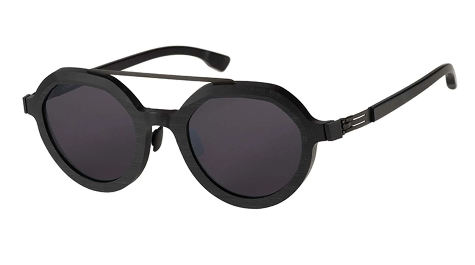 Солнцезащитные очки Ic! Berlin IB-Edison :Ecoblack-Rough-Black :Ecoblack Matt :Mittwoch Long оригинальный размер фото 1
