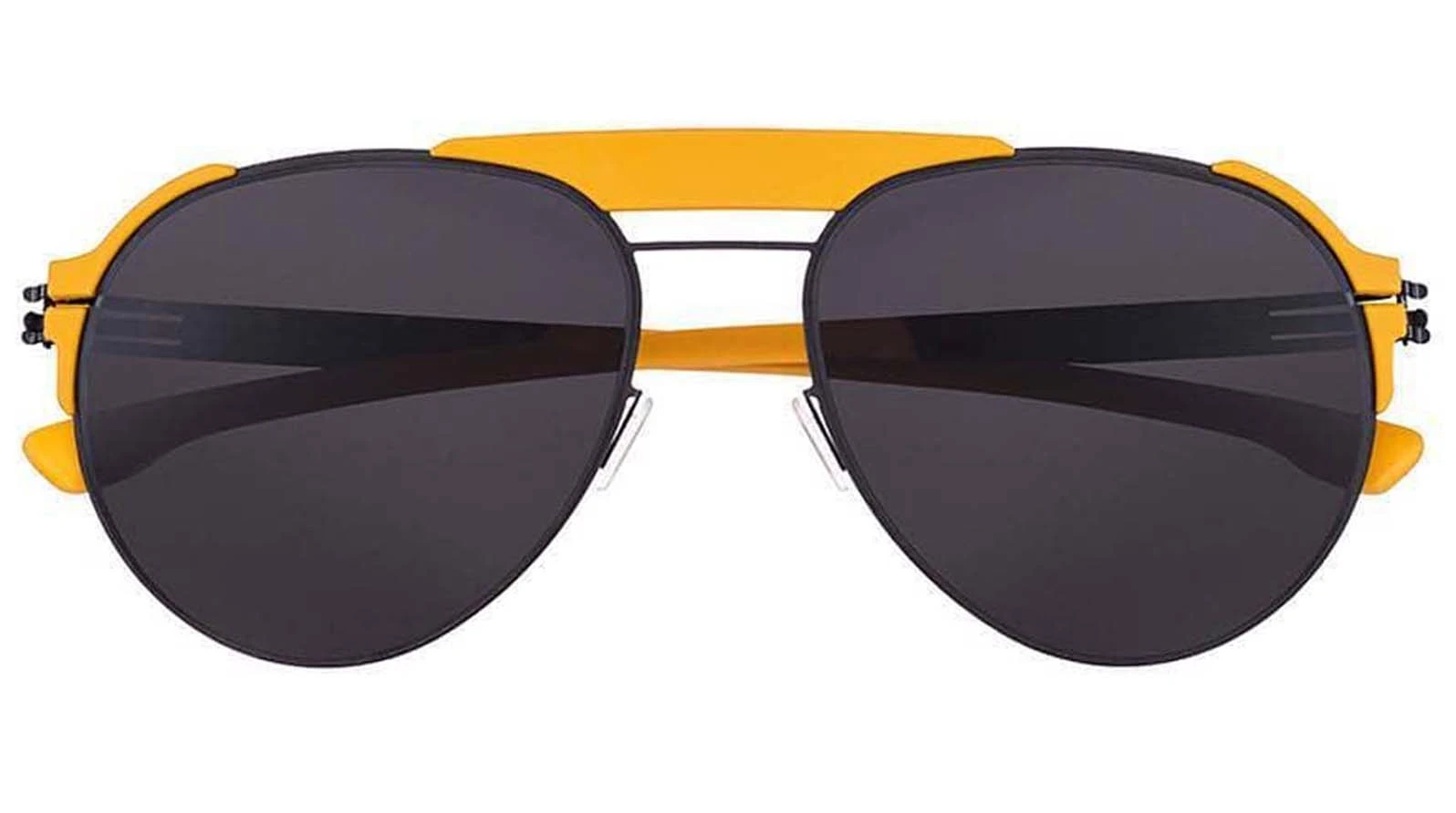 Унисекс солнцезащитные очки Ic! Berlin IB-Fadeaway :Black :Mustard:Rubber оригинальный размер фото 2