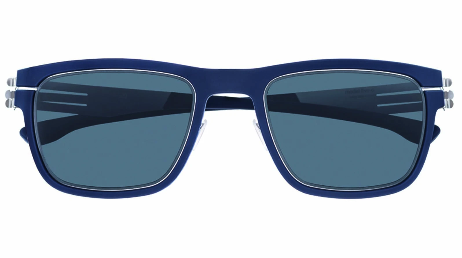 Солнцезащитные очки Ic! Berlin IB-Five-O :Pearl-Navy-Blue :Grey :Rubber оригинальный размер фото 1