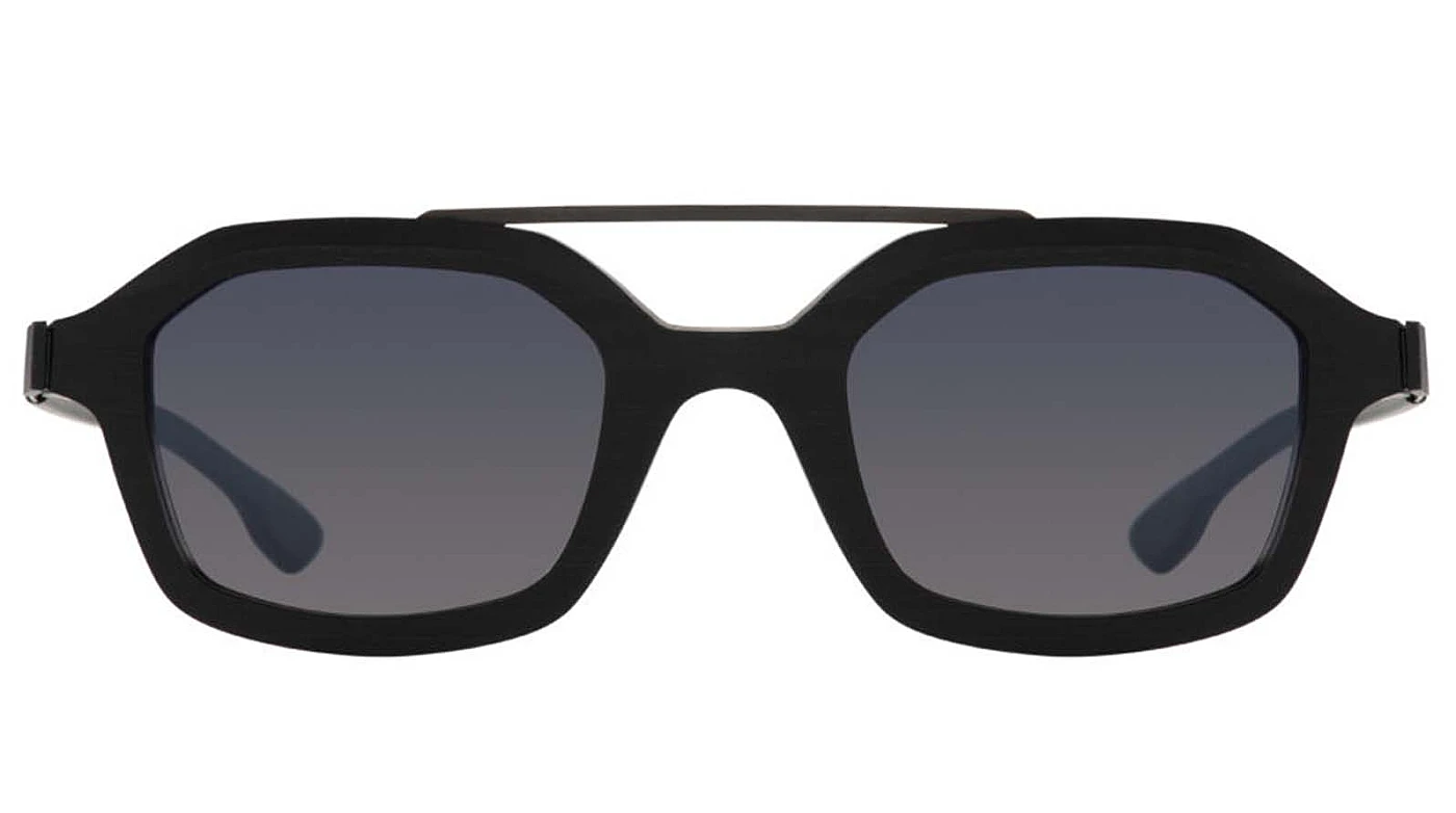 Солнцезащитные очки Ic! Berlin IB-Graham :Ecoblack-Rough-Black :Black-Matt :Black to Grey :Mittwoch Long фото 2