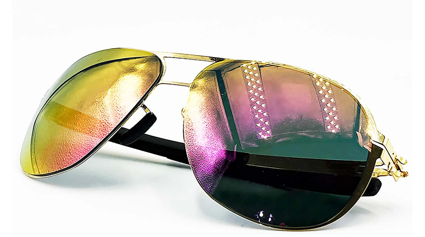 Солнцезащитные очки Ic! Berlin IB-Guenther n (flex)0077, sungold:magenta mirrored фото 2
