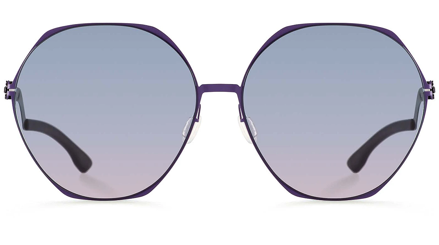 Женские солнцезащитные очки Ic! Berlin IB-Ku'Damm :Crocus Aubergine :Shiny-Aubergine :Purple :Blueberry Gradient :Step фото 2