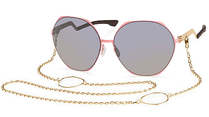 Ic! Berlin IB-Ku'Damm :Flamingo Rose: Rosé-Gold :Nougat:Quicksilver :Step-incl.Necklace