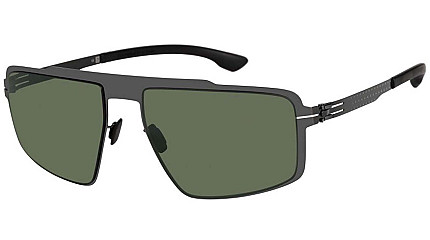 Ic! Berlin IB-MB 16 :Gun-Metal :Black :Green Polarized :Donnerstag