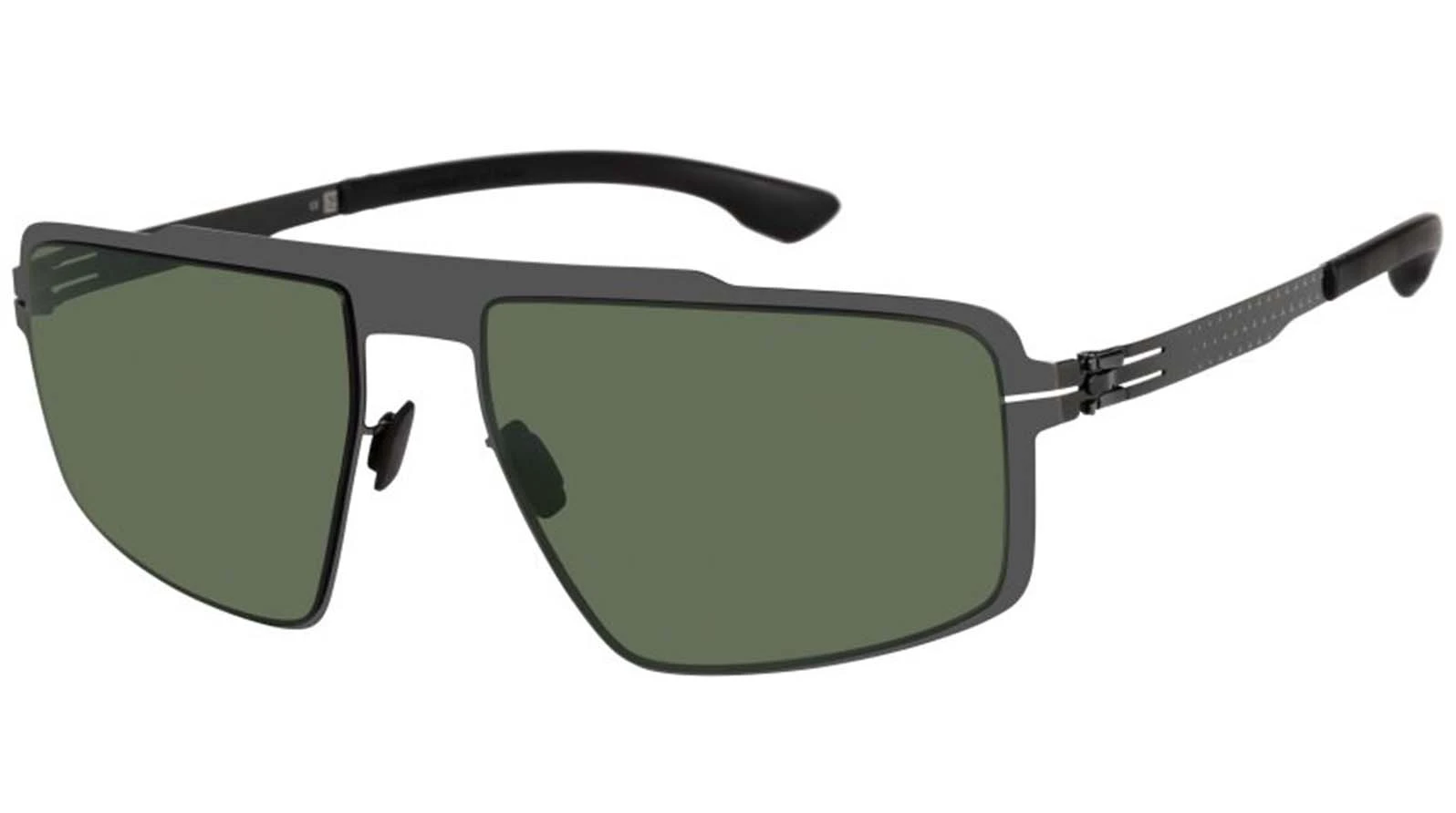 Мужские очки Ic! Berlin IB-MB 16 :Gun-Metal :Black :Green Polarized :Donnerstag оригинальный размер фото 1