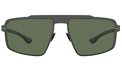 Ic! Berlin IB-MB 16 :Gun-Metal :Black :Green Polarized :Donnerstag