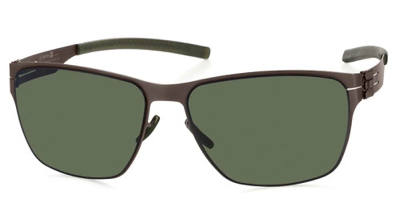 Мужские солнцезащитные очки Ic! Berlin IB-Micha W. :Graphite :Olive :Green Polarized :Flex оригинальный размер фото 1