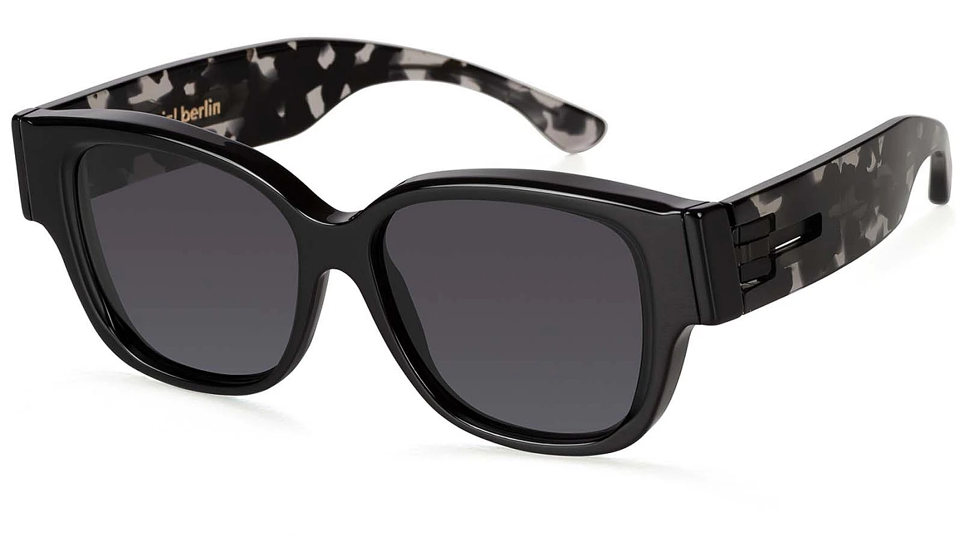 Солнцезащитные очки Ic! Berlin IB-Nina :Ecoblack :Black :Ecocloud :Acetat фото 1