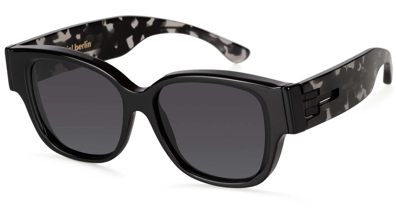Солнцезащитные очки Ic! Berlin IB-Nina :Ecoblack :Black :Ecocloud :Acetat оригинальный размер фото 1